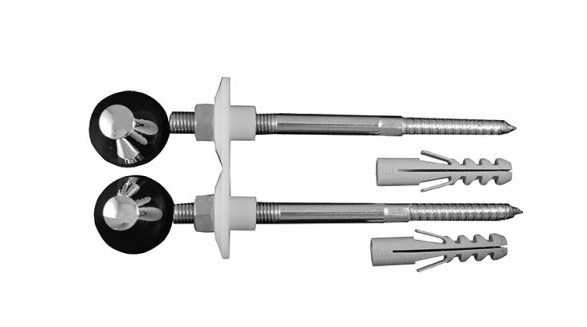 DURAVIT upevnění pro závěsné WC a bidetové mísy 12x180 mm, chrom
