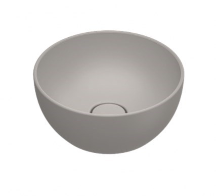 CATALANO SFERA umyvadlová mísa 32 cm, bez přepadu, Cataglaze+Silver Titanium, tortora matt