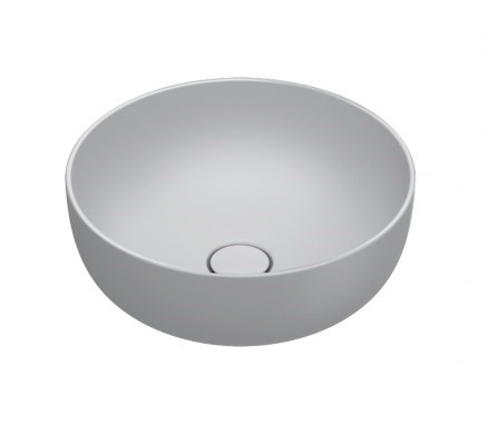 CATALANO SFERA umyvadlová mísa 42 cm, bez přepadu, Cataglaze+Silver Titanium, cemento matt