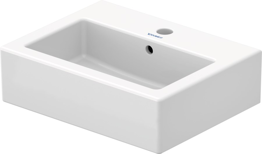 DURAVIT VERO umývátko 45 cm, s otvorem pro baterii a přepadem, WonderGliss