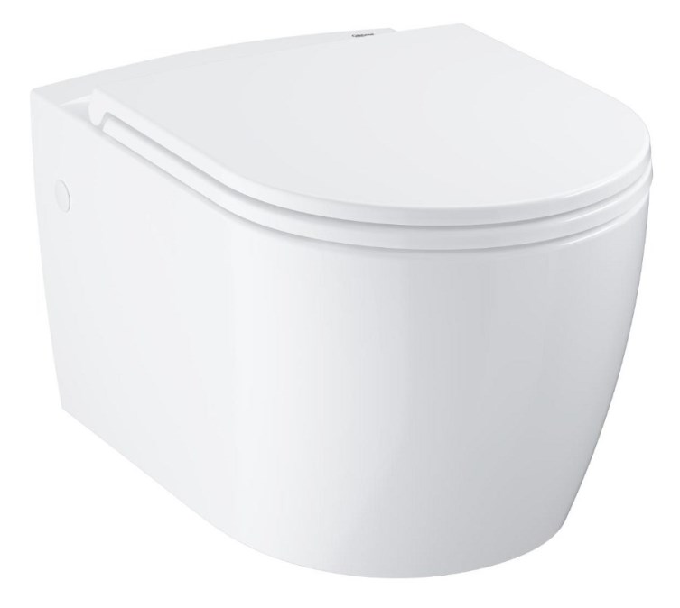 GROHE BAU CERAMIC závěsné WC se SoftClose sedátkem, Rimless splachování, alpská bílá