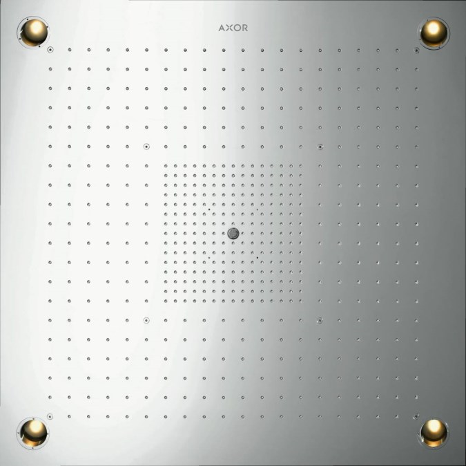 AXOR SHOWER SOLUTIONS SHOWERHEAVEN 970/970 3JET horní sprcha 970x970 mm, 3 proudy, s LED osvětlením, vzhled nerezu