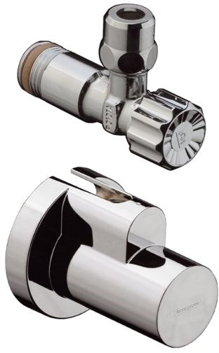 HANSGROHE rohový ventil 1/2"x3/8", s krytkou, kartáčovaný nikl