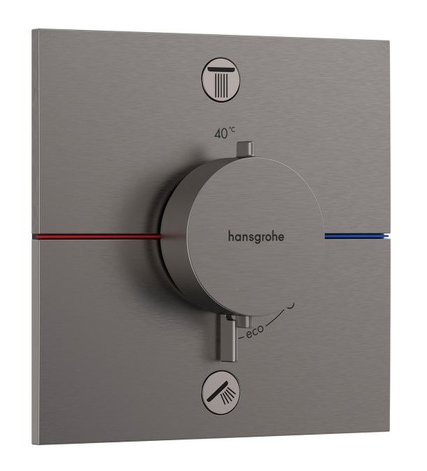 HANSGROHE SHOWERSELECT COMFORT E podomítková termostatická baterie, kartáčovaný černý chrom