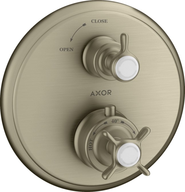 AXOR MONTREUX podomítková termostatická baterie, kartáčovaný nikl