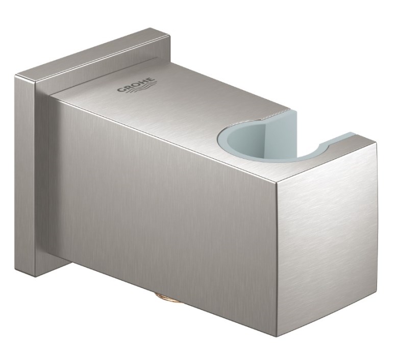 GROHE EUPHORIA CUBE držák ruční sprchy s připojením na vodu, supersteel