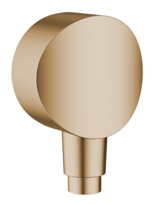 HANSGROHE FIXFIT S přípojka hadice 61 mm se zpětným ventilem 1/2"x1/2", kartáčovaný bronz