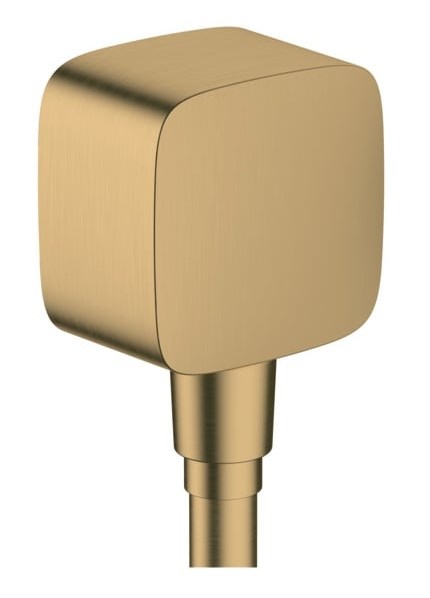 HANSGROHE FIXFIT SQUARE přípojka hadice 64x64 mm, G1/2", se zpětným ventilem, kartáčovaný bronz