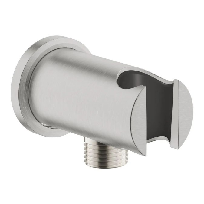 GROHE RAINSHOWER držák ruční sprchy s připojením na vodu, supersteel