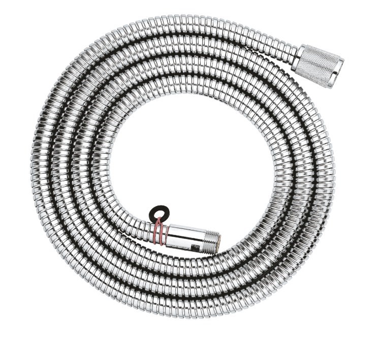GROHE sprchová hadice 2000 mm, pro instalaci na okraj vany, kov, chrom