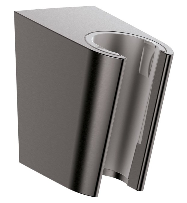 HANSGROHE PORTER S nástěnný držák ruční sprchy, kartáčovaný černý chrom