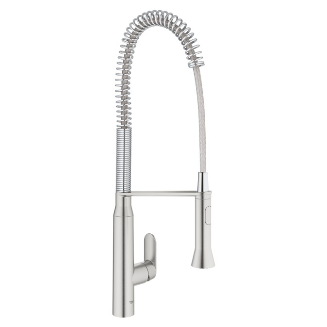 GROHE K7 dřezová baterie, s flexi ramínkem a sprškou, spersteel