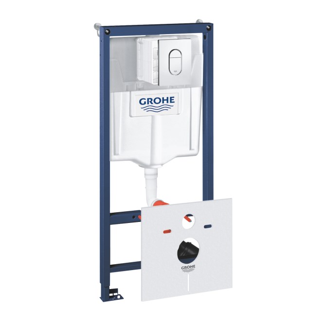 GROHE RAPID SL montážní prvek pro WC 113 cm, se splachovací nádržkou a s tlačítkem Arena Cosmopolitan