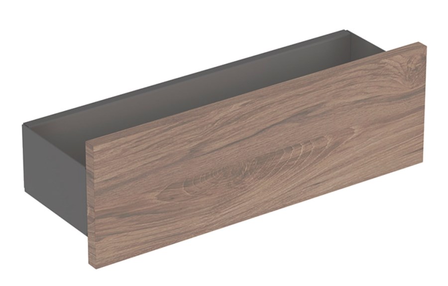 GEBERIT SMYLE SQUARE police 45x15x14,8 cm, nástěnná, ořech hickory