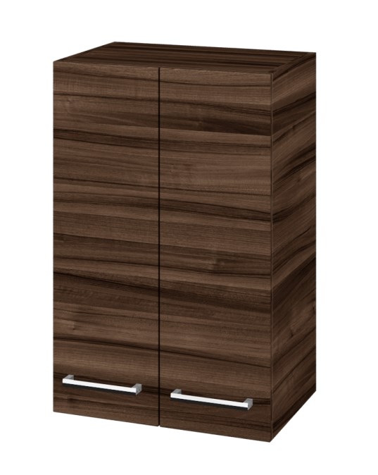 DŘEVOJAS SYD2 50 nízká skříňka 50x35,2x77,1 cm, 2 dvířka, úchytka chrom, ořech