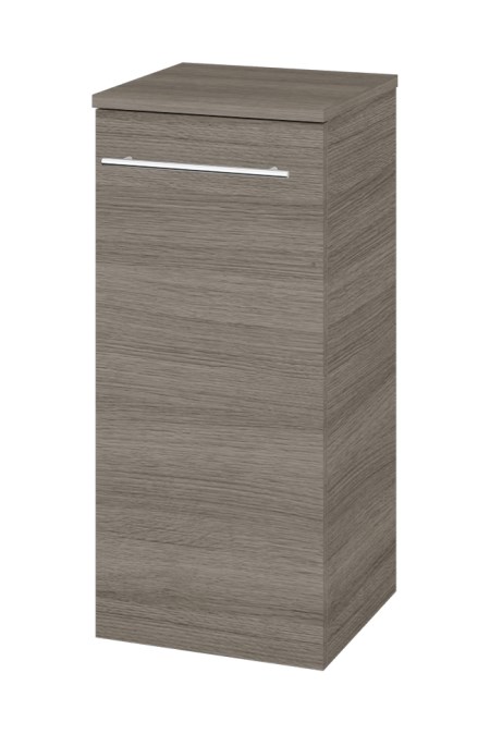 DŘEVOJAS DOS SND 35 nízká schrank 35,5x36x79,3 cm, 1 türen, panty vlevo, úchytka ocel, cafe