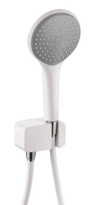 KLUDI FRESHLINE 1S sprchová souprava 3-dílná, ruční sprcha pr. 120 mm, hadice, držák, bílá
