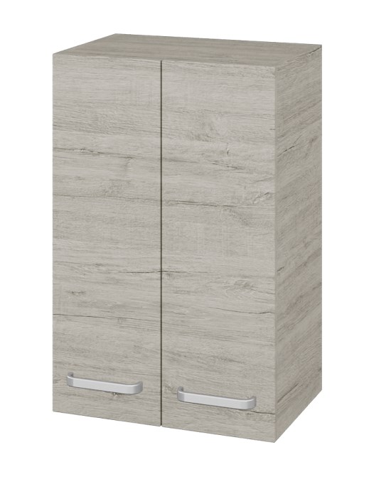 DŘEVOJAS SYD2 50 nízká skříňka 50x35,2x77,1 cm, 2 dvířka, úchytka hliník mat, oregon