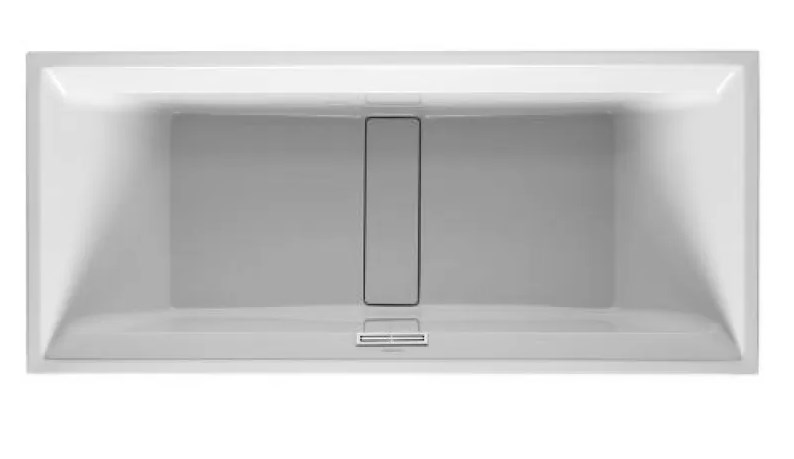 DURAVIT 2ND FLOOR vana 180x80 cm, bez nožiček, akrylát