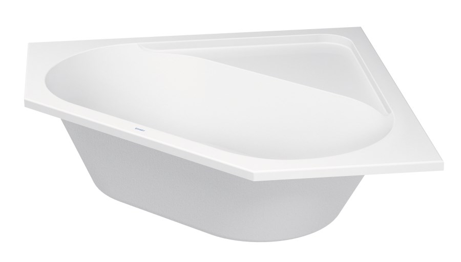 DURAVIT D-CODE rohová vana 140x140 cm, pro 2 osoby, bez nožiček, akrylát