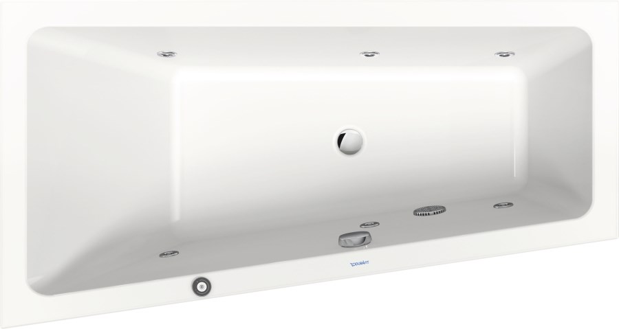DURAVIT NO.1 rohová vana 150x80 cm, hydromasážní, s nožičkami, akrylát