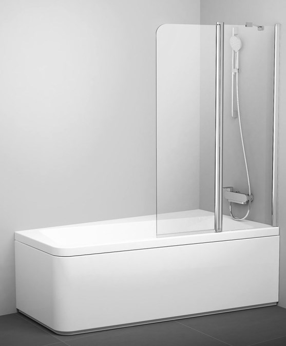 RAVAK 10° CVS2 100 P vanová zástěna 100x150 cm, pravá, lítací, bright alu/sklo transparent
