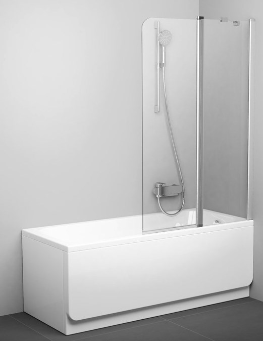 RAVAK CVS2 100 P vanová zástěna 100x150 cm, pravá, lítací, satin/sklo transparent
