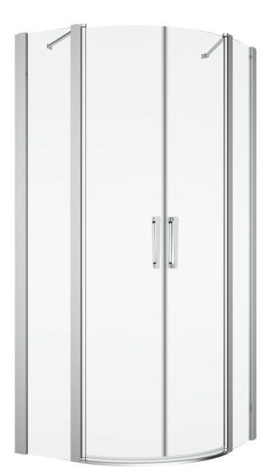RONAL DIVERA D22ERB sprchový kout 100x110 cm, R550, křídlové dveře, aluchrom/čiré sklo