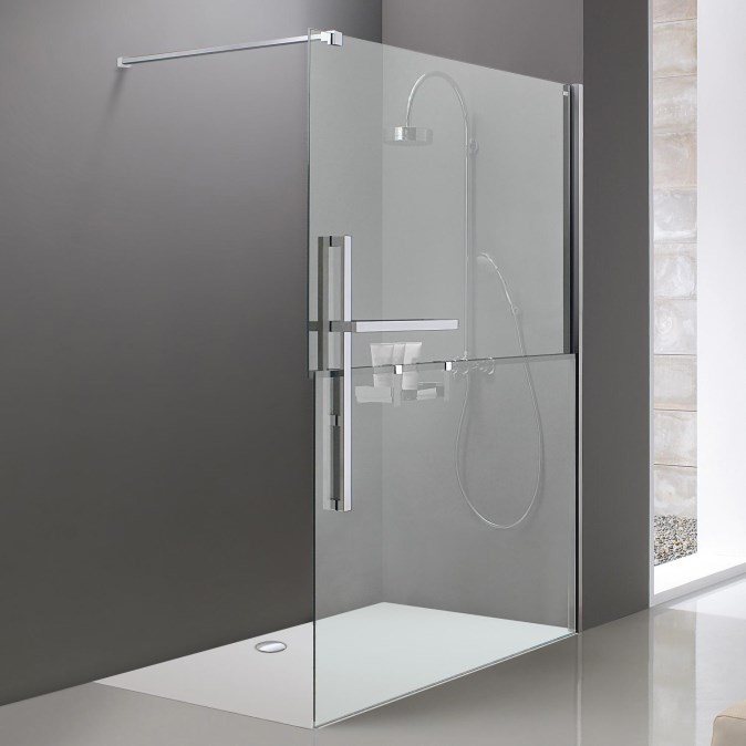 HÜPPE DUPLO PURE stěna walk-in 160x200 cm, chrom/čiré sklo