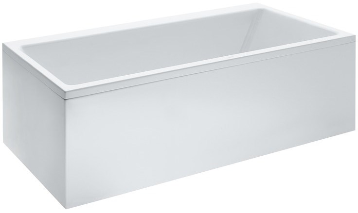 LAUFEN PRO rohová vana 180x80 cm, s konstrukcí a L-panelem levým, akrylát