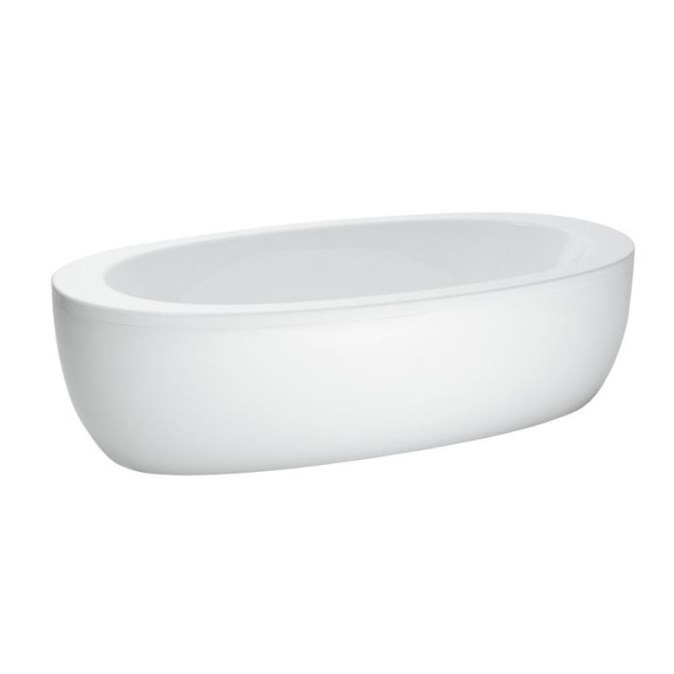 LAUFEN ILBAGNOALESSI volně stojící vana 203x102 cm, s konstrukcí a panelem, akrylát