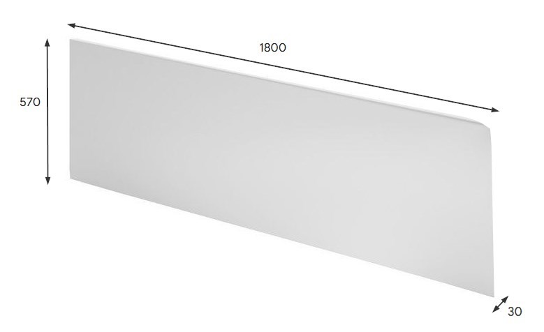 LAUFEN PRO čelní panel k vaně 180x57 cm