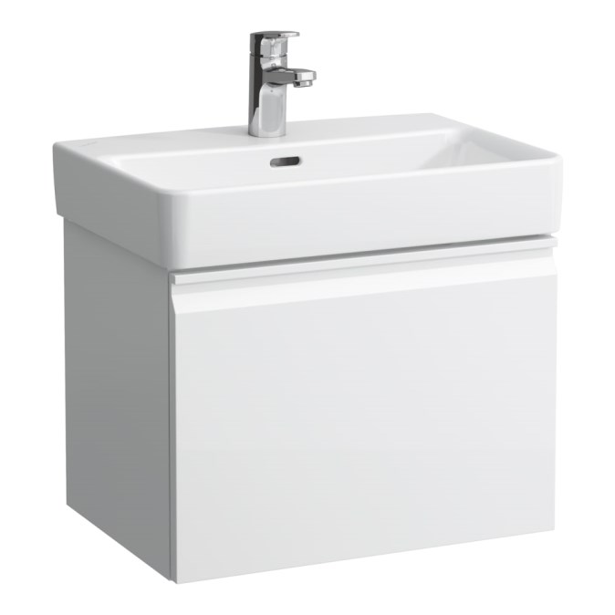 LAUFEN PRO S skříňka pod umyvadlo 51x37,2x39,7 cm, 1 zásuvka, lesklá bílá