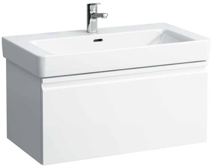 LAUFEN PRO S skříňka pod umyvadlo 80,9x45x39,7 cm, 1 zásuvka, lesklá bílá