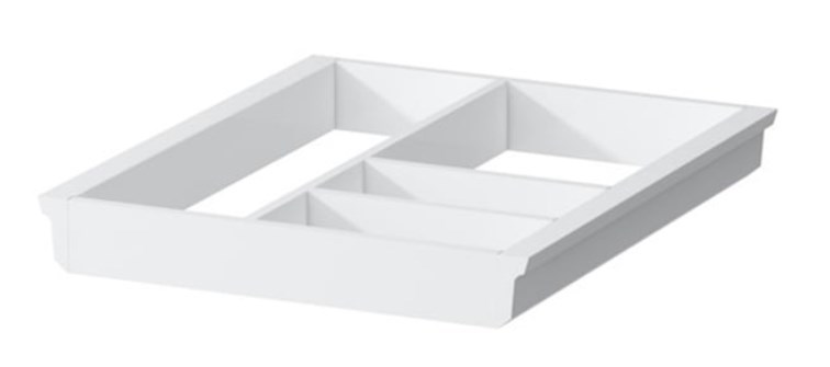 LAUFEN SPACE organizér do zásuvky, lesklá bílá