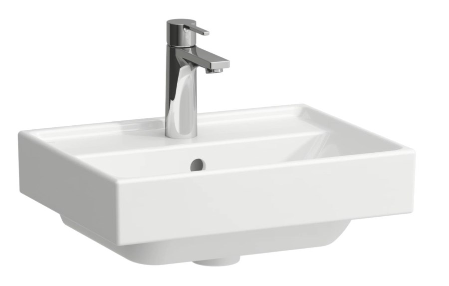 LAUFEN FIORA umývátko 45 cm, s otvorem pro baterii a přepadem