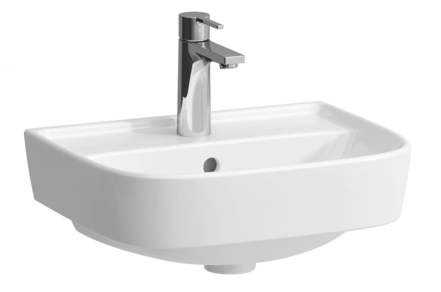 LAUFEN FIORA umývátko 45 cm, s otvorem pro baterii, s přepadem