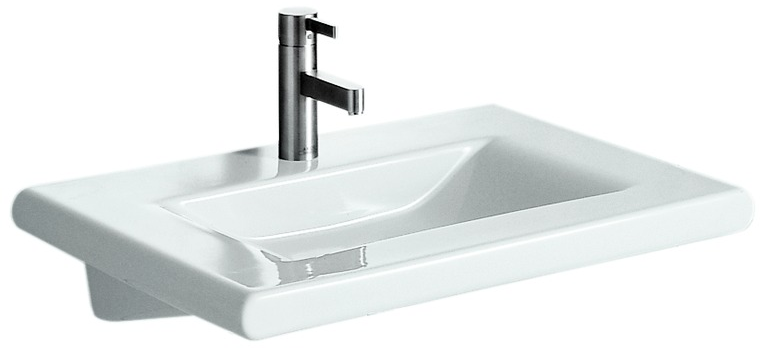 LAUFEN LIVING STYLE umyvadlo 68,5 cm, s otvorem pro baterii, bez přepadu
