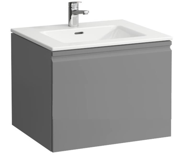 LAUFEN PRO S skříňka s umyvadlem 60x50x46 cm, 1 zásuvka, matný grafit
