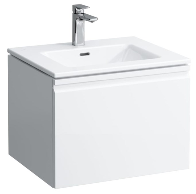 LAUFEN PRO S cabinet s umyvadlem 60x50x46 cm, 1 zásuvka, lesklá white