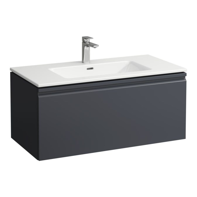 LAUFEN PRO S skříňka s umyvadlem 100x50x46 cm, 1 zásuvka, matný grafit