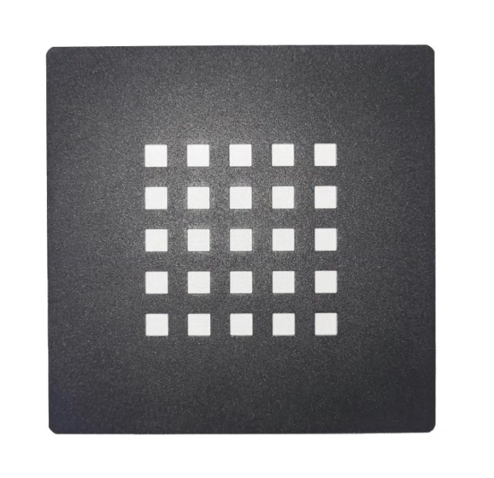 GELCO MITIA vtoková mřížka 138x138mm, černá