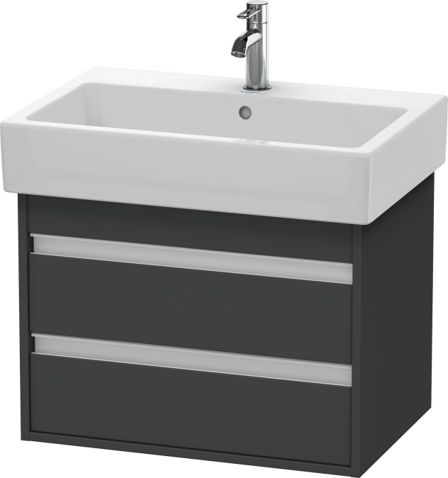 DURAVIT KETHO skříňka pod umyvadlo 65x44x48 cm, 2 zásuvky, Graphit matt