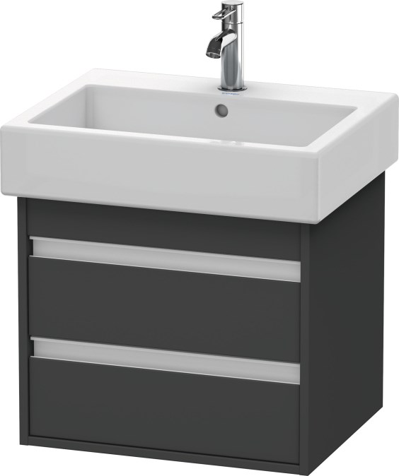 DURAVIT KETHO skříňka pod umyvadlo 55x44x41 cm, 2 zásuvky, Graphit matt