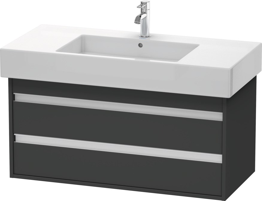 DURAVIT KETHO skříňka pod umyvadlo 100x45,5x48 cm, 2 zásuvky, Graphit matt