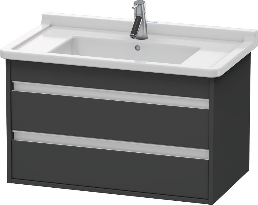 DURAVIT KETHO skříňka pod umyvadlo 80x45,5x48 cm, 2 zásuvky, Graphit matt