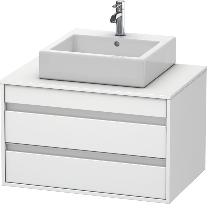DURAVIT KETHO skříňka pod umyvadlo 80x55x49,6 cm, 2 zásuvky, White matt