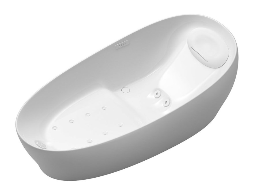 TOTO FLOTATION TUB volně stojící vana 220x105 cm, hydromasážní, LED osvětlení, kompozit