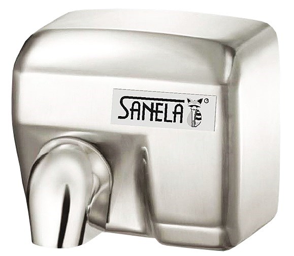 SANELA horkovzdušný osoušeč rukou, automatický, nerez