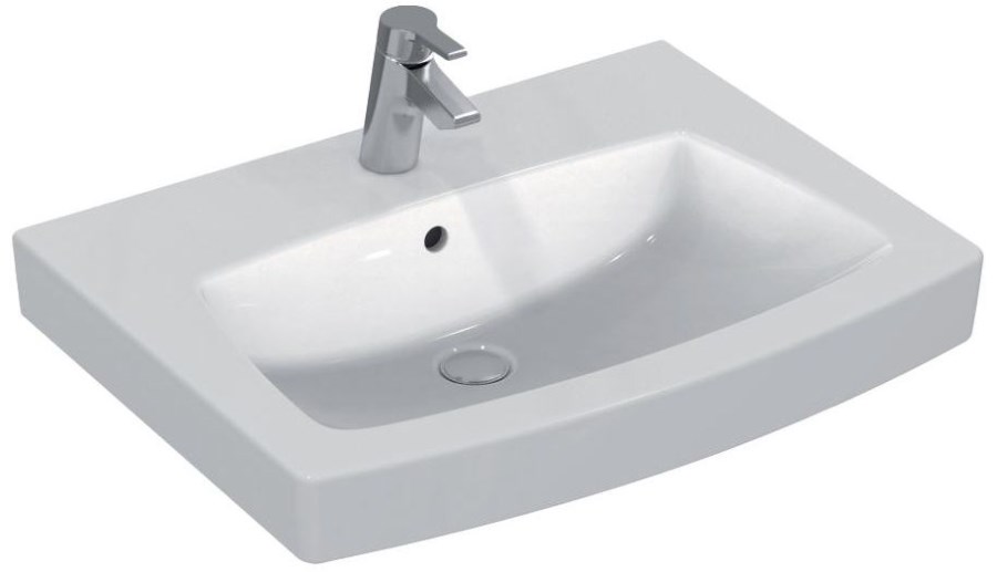 IDEAL STANDARD VENTUNO umyvadlo 70 cm, s otvorem pro baterii a přepadem, Ideal Plus